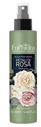 EUPHIDRA ACQUA PROFUMATA ROSA IN FLACONE CON ETICHETTA POMPA SPRAY - farmasconti.eu