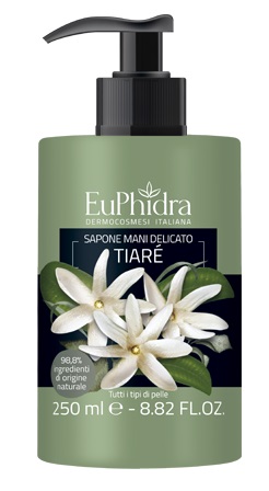 EUPHIDRA SAPONE LIQUIDO MANI TIARE' IN FLACONE CON ETICHETTA DISPENSER - farmasconti.eu