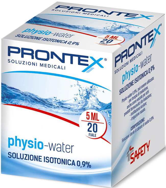 SOLUZIONE FISIOLOGICA PRONTEX PHYSIO ISOTONIC 20 FIALE DA 5 ML - farmasconti.eu