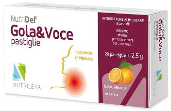 NUTRIDEF GOLA & VOCE ARANCIA 20 PASTIGLIE - farmasconti.eu