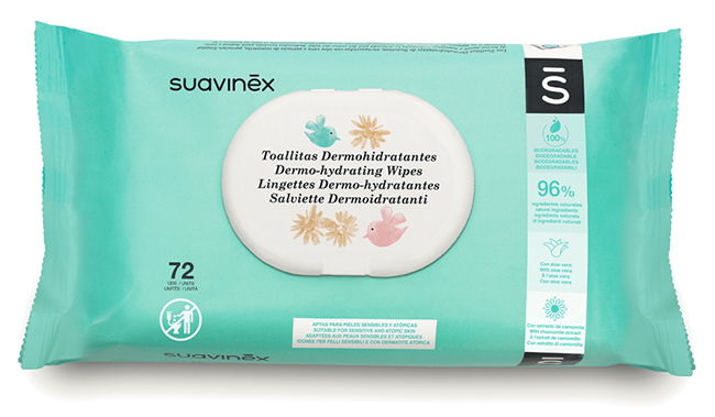 SUAVINEX SALVIETTE DERMOIDRATANTI 72 PEZZI - farmasconti.eu