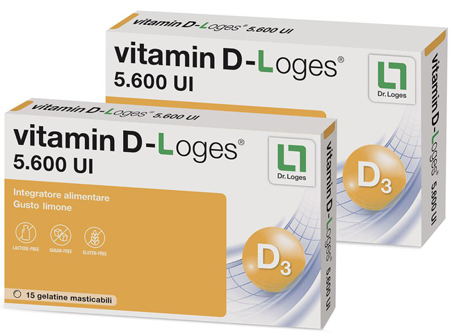 VITAMIN D-LOGES 30 GELATINE MASTICABILI GUSTO LIMONE 42 G - farmasconti.eu