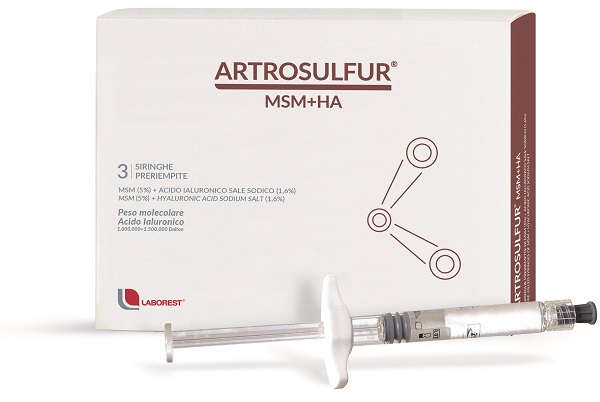 ARTROSULFUR MSM+HA SIRINGHE PRERIEMPITE INTRA-ARTICOLARI ACIDO IALURONICO 2 ML - farmasconti.eu