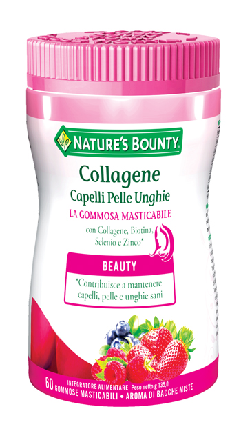 COLLAGENE CAPELLI PELLE UNGHIE 60 GOMMOSE MASTICABILI - farmasconti.eu