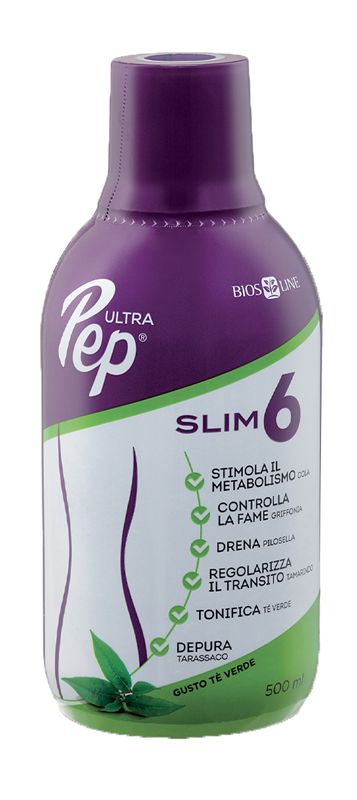 ULTRA PEP SLIM 6 TE' VERDE 500 ML BIOSLINE - farmasconti.eu