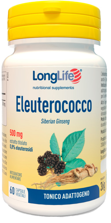 LONGLIFE ELEUTEROCOCCO 0,8% 60 CAPSULE 500MG - farmasconti.eu
