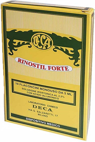 RINOSTIL FORTE SOLUZIONE IPERTONICA 10 FLACONCINI MONOUSO DA 5 ML - farmasconti.eu