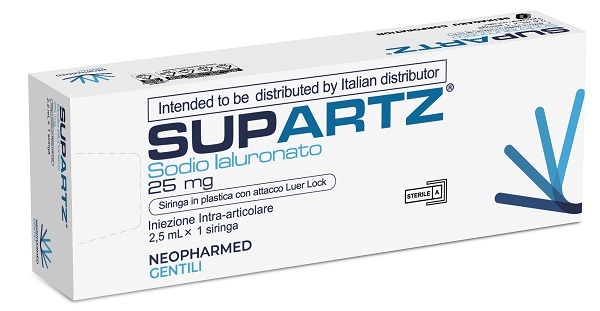 SIRINGA PRERIEMPITA INTRA-ARTICOLARE SUPARTZ ACIDO IALURONICO 25 MG 2,5 ML 1 PEZZO - farmasconti.eu