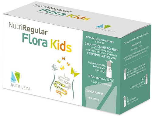 NUTRIREGULAR FLORA KIDS 10 FLACONCINI - farmasconti.eu
