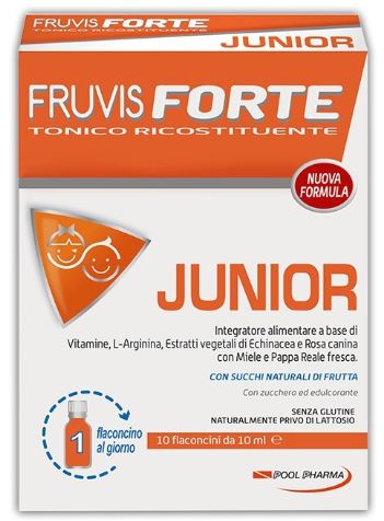FRUVIS FORTE JUNIOR 10 FLACONCINI DA 10 ML - farmasconti.eu