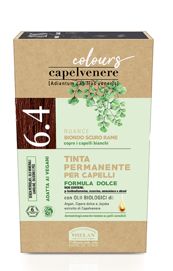 CAPELVENERE COLOURS TINTA CAPELLI 6,4N BIONDO SCURO RAME - farmasconti.eu