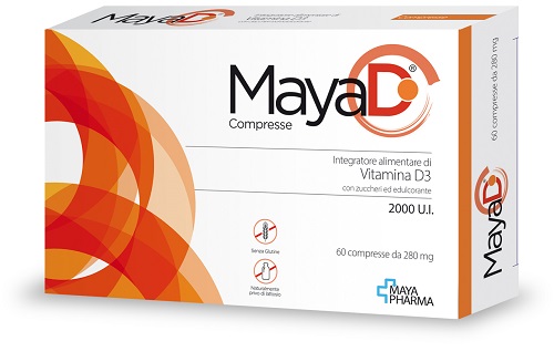 MAYA D 60 COMPRESSE MASTICABILI DA 280 MG - farmasconti.eu