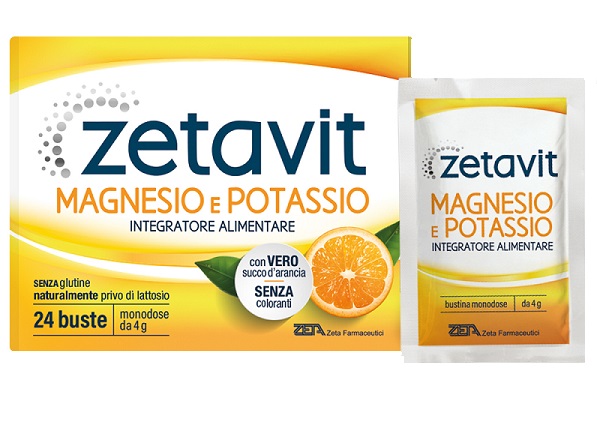 ZETAVIT MAGNESIO POTASSIO SENZA ZUCCHERO 24 BUSTINE DA 6 G - farmasconti.eu