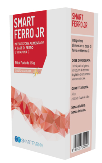 SMART FERRO JR 20 STICK PACK GUSTO VANIGLIA - farmasconti.eu