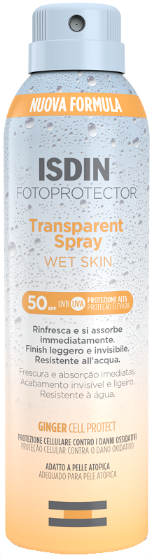 FOTOPROTECTOR TRANSPARENT WET SKIN SPRAY 50+ 250 ML - farmasconti.eu