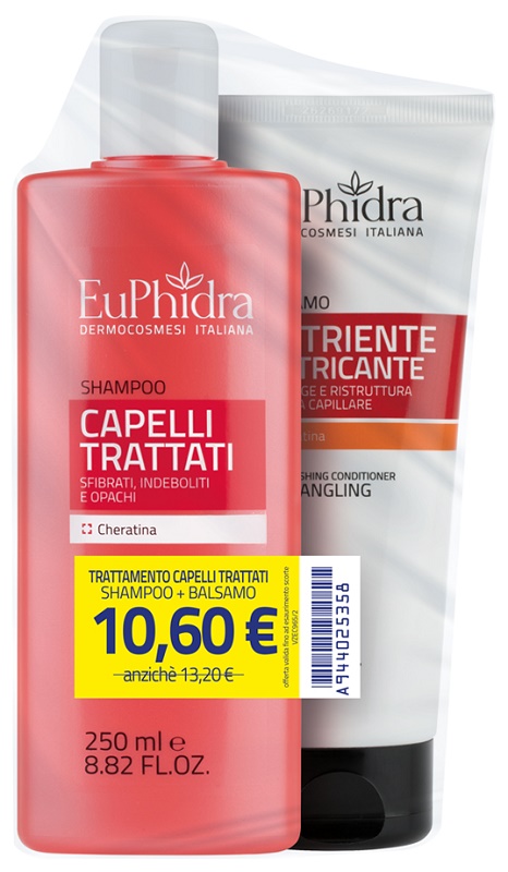 EUPHIDRA SHAMPOO CAPELLI TRATTATI 250 ML + BALSAMO NUTRIENTE 200 ML - farmasconti.eu