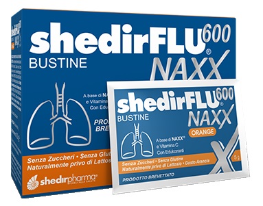 SHEDIRFLU 600 NAXX ARANCIA SENZA ZUCCHERI 20 BUSTINE - farmasconti.eu