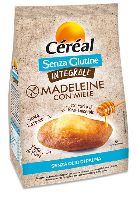 CEREAL SENZA GLUTINE INTEGRALE MADELEINE CON MIELE 170 G - farmasconti.eu