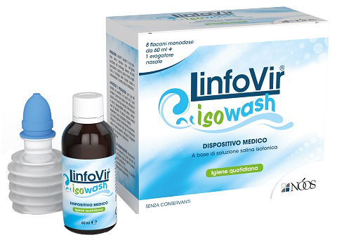 SOLUZIONE SALINA ISOTONICA LINFOVIR ISOWASH 8 FLACONI DA 60 ML - farmasconti.eu