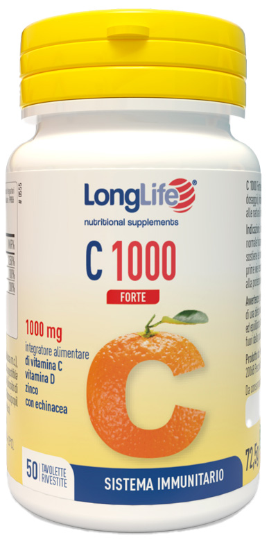 LONGLIFE C 1000 FORTE 50 TAVOLETTE - farmasconti.eu