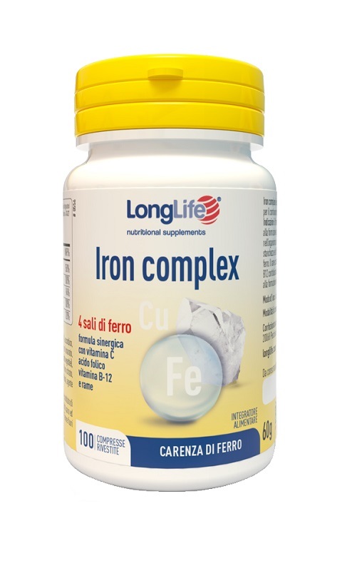 LONGLIFE IRON COMPLEX 100 COMPRESSE RIVESTITE - farmasconti.eu