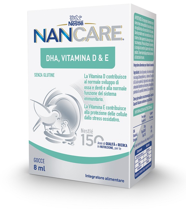 NESTLE' NANCARE DHA VITAMINA D&E GOCCE 8 ML - farmasconti.eu