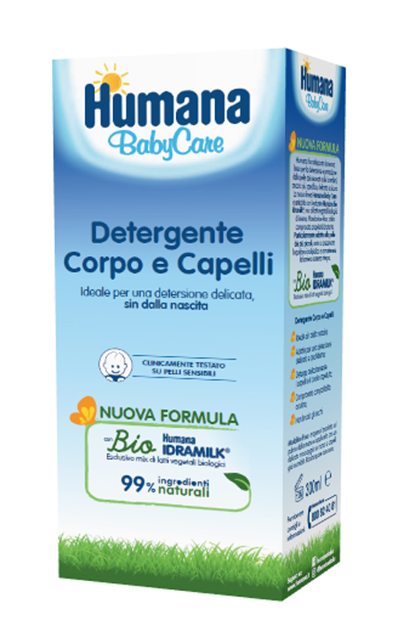 HUMANA BABY CARE DETERGENTE CORPO&CAPELLI 300 ML - farmasconti.eu