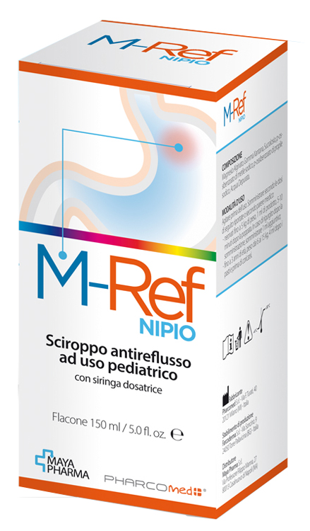 M-REF NIPIO SCIROPPO ANTIREFLUSSO AD USO PEDIATRICO 150 ML CON SIRINGA DOSATRICE - farmasconti.eu
