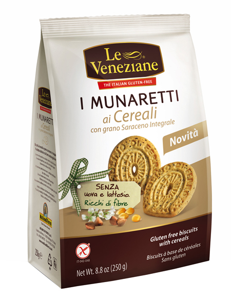 LE VENEZIANE MUNARETTI BISCOTTI CEREALI GRANO SARACENO INTEGRALE 250 G - farmasconti.eu