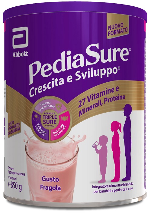 PEDIASURE CRESCITA&SVILUPPO FRAGOLA 850 G - farmasconti.eu