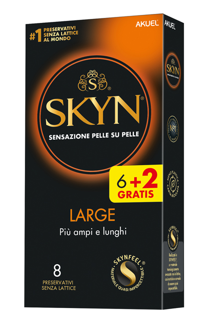 AKUEL SKYN LARGE PIU AMPI/LUNGHI 6 PEZZI + 2 OMAGGIO - farmasconti.eu