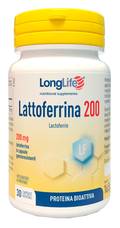 LONGLIFE LATTOFERRINA200 30 CAPSULE VEGETALI DA 550 MG - farmasconti.eu