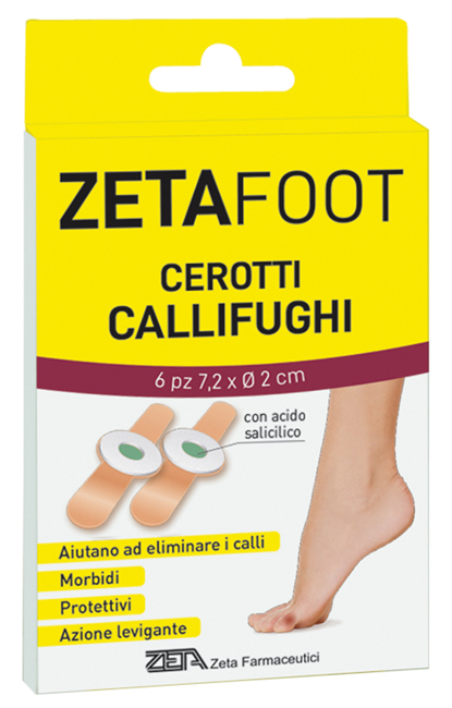 ZETAFOOT CEROTTO CALLIFUGO DISCHETTO CENTRALE 6 PEZZI - farmasconti.eu