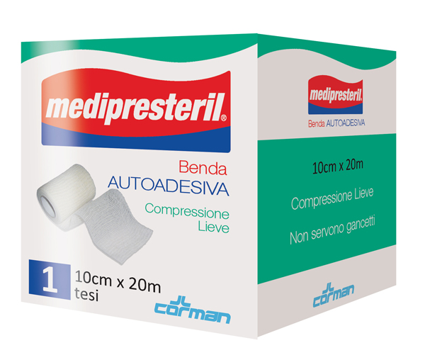 MEDIPRESTERIL BENDA AUTOADESIVA 10X2000 CM 1 PEZZO - farmasconti.eu