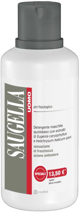 SAUGELLA UOMO DETERGENTE 500 ML TAGLIO PREZZO - farmasconti.eu