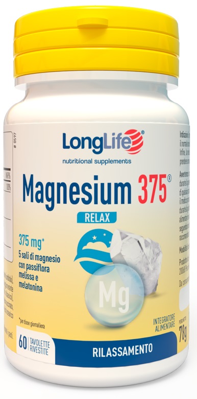 LONGLIFE MAGNESIUM 375 RELAX 60 TAVOLETTE - farmasconti.eu
