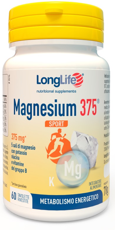LONGLIFE MAGNESIUM 375 SPORT 60 TAVOLETTE - farmasconti.eu
