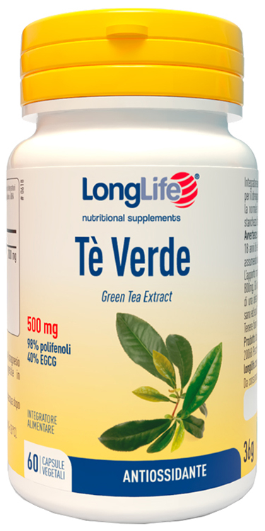 LONGLIFE TE' VERDE 500MG 60 CAPSULE - farmasconti.eu