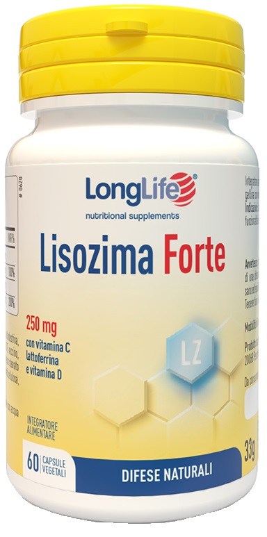 LONGLIFE LISOZIMA FORTE 60 CAPSULE VEGETALI DA 600 MG - farmasconti.eu