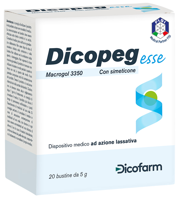 DICOPEG ESSE 20 BUSTE 5 G MACROGOL 3350 - farmasconti.eu