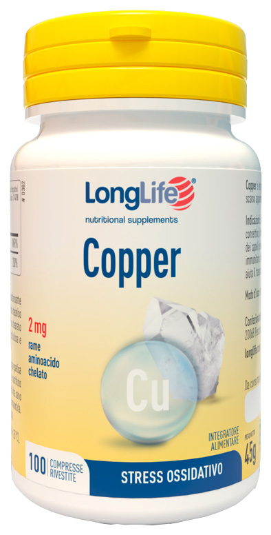LONGLIFE COPPER 100 COMPRESSE RIVESTITE - farmasconti.eu