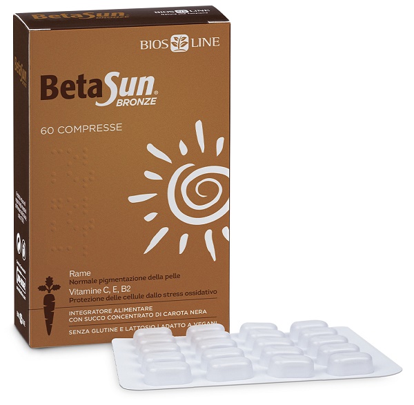 BIOSLINE BETASUN BRONZE 60 COMPRESSE - farmasconti.eu