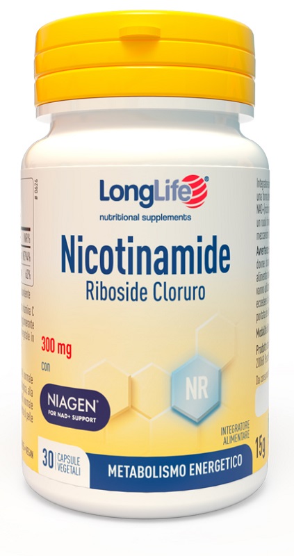LONGLIFE NICOTINAMIDE RIBOSIDE CLORURO 30 CAPSULE DA 500 MG - farmasconti.eu