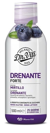 DR VITI DRENANTE FORTE MIRTILLO 500 ML SENZA ZUCCHERI - farmasconti.eu