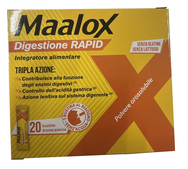 MAALOX DIGESTIONE RAPID 20 BUSTINE DA 2 G - farmasconti.eu