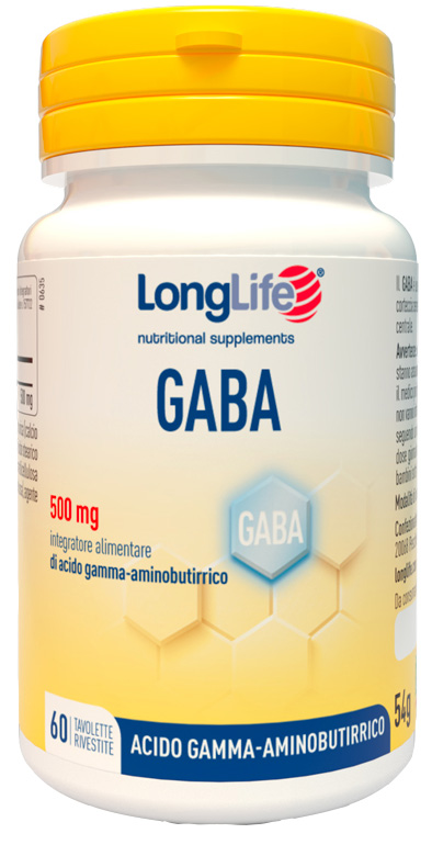 LONGLIFE GABA 500MG 60 TAVOLETTE RIVESTITE - farmasconti.eu