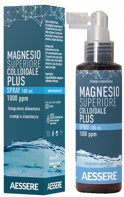 MAGNESIO SUPERIORE COLLOIDALE PLUS SPRAY 1000 PPM 100 ML - farmasconti.eu