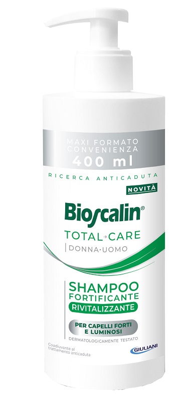 BIOSCALIN TOTAL CARE SHAMPOO FORTIFICANTE RIVITALIZZANTE 400 ML - farmasconti.eu