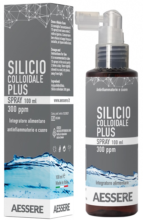 SILICIO COLLOIDALE PLUS SPRAY 300PPM 100 ML - farmasconti.eu