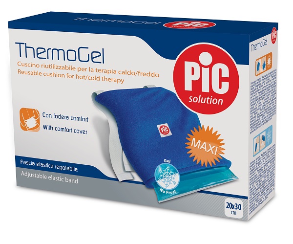 CUSCINO THERMOGEL RIUTILIZZABILE PER TERAPIA CALDO FREDDO CM 20X30 CON FODERA FASCIA ELASTICA ITC - farmasconti.eu